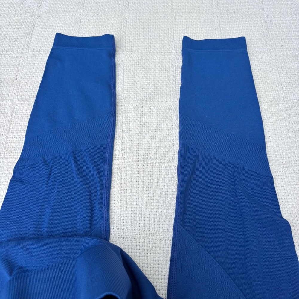 Women's Small AMAZON Royal Blue Sculpt Seamless Scrunch Workout Contour Leggings - Picture 5 of 6